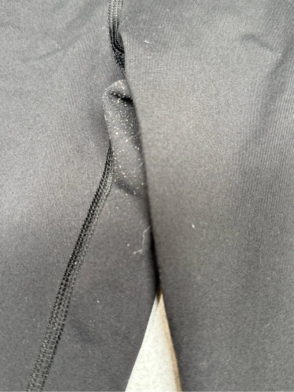 Victoria's Secret Black Leggings with Silver Victoria Sport Logo